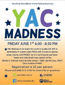 YAC Madness, YAC, middle school, youth, special event