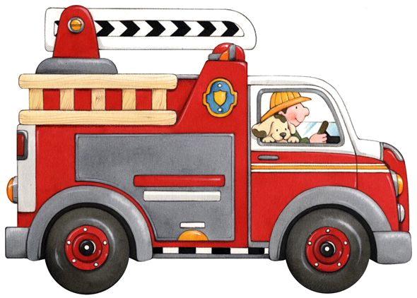 Fire Truck with dog