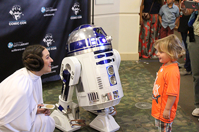 Princess Leia and R2D2