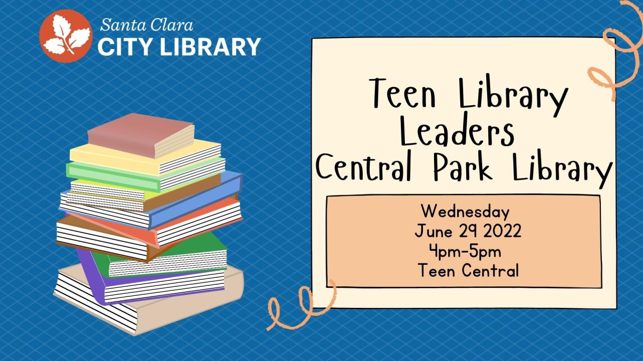 Teen Library Leaders Central Park Library (1)