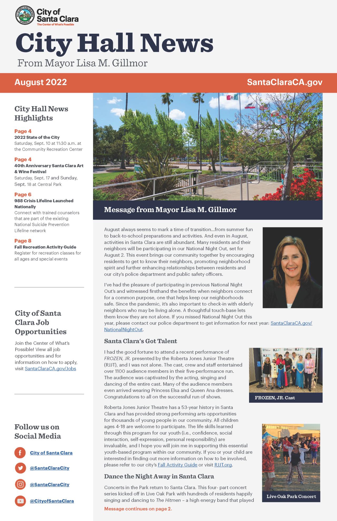 City Hall News - August 2022