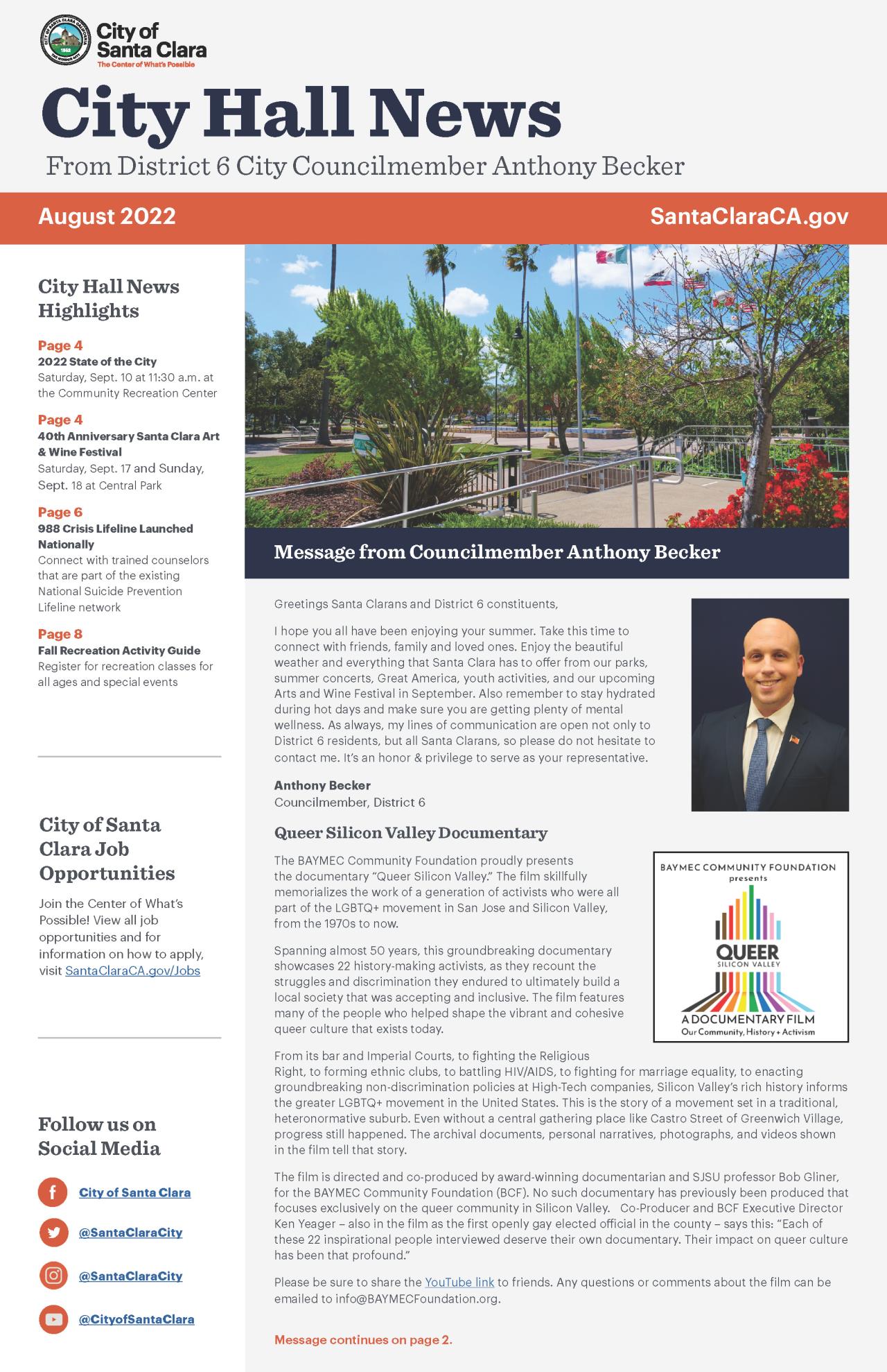 D6 City Hall News - August 2022