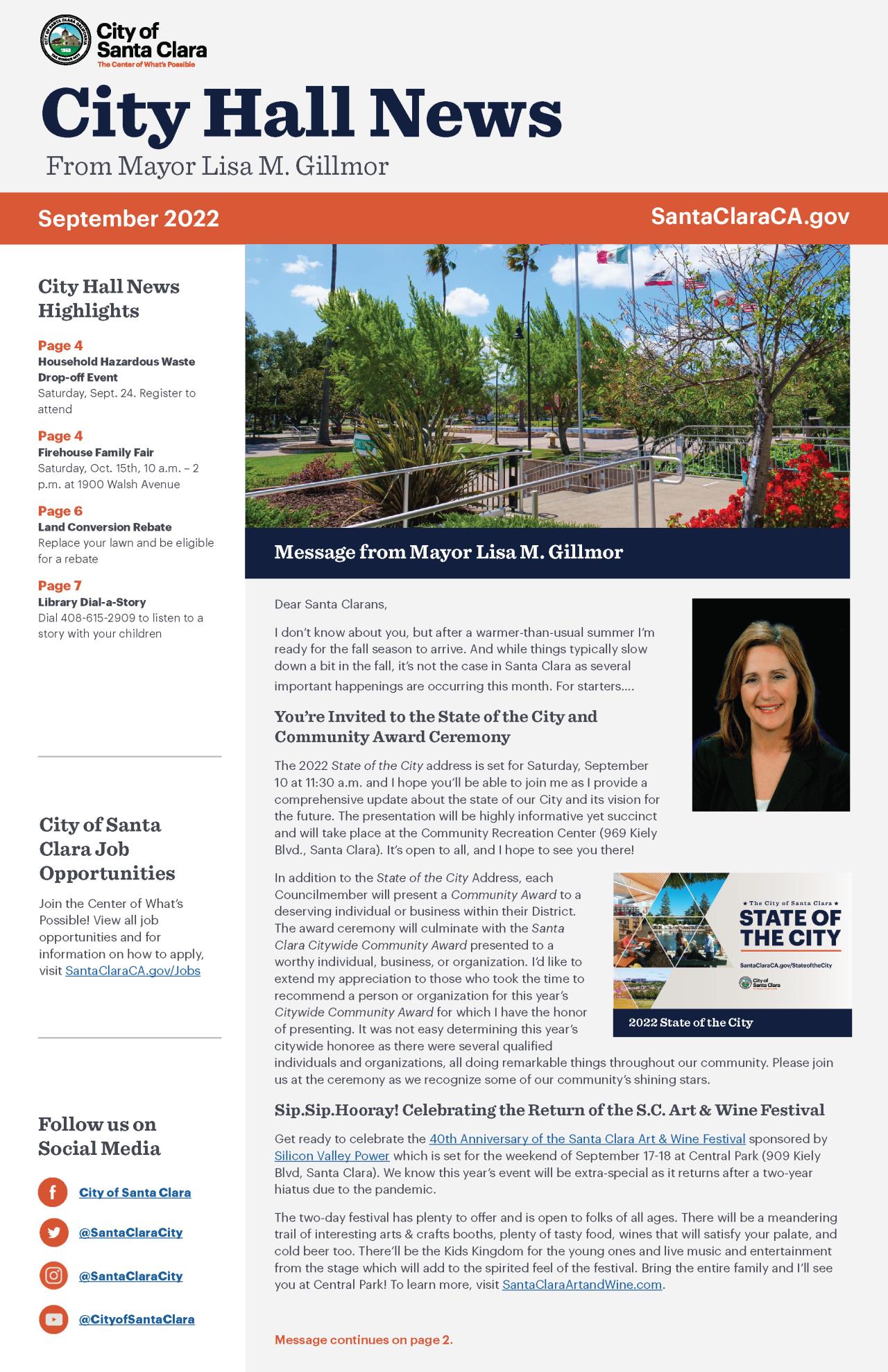 City Hall News - September 2022