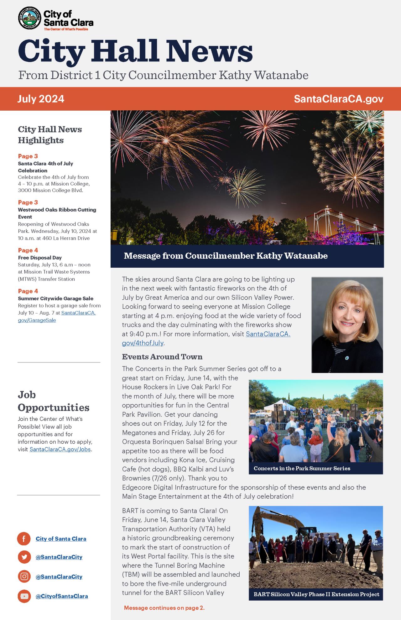 D1 City Hall News - July 2024